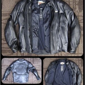 Harley Davidson FXRG Black Leather Jacket